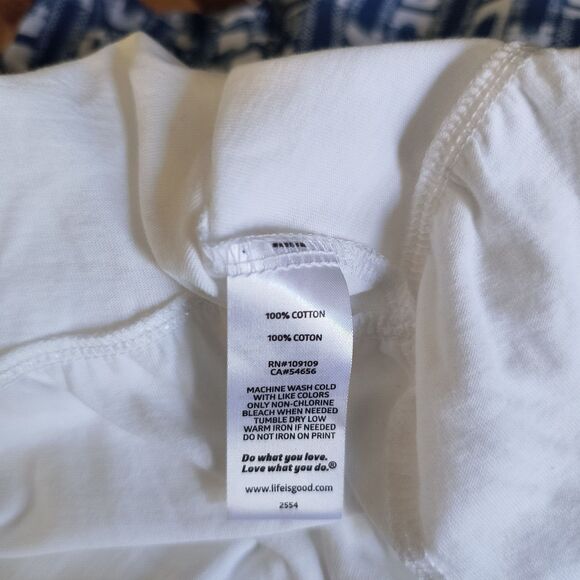 Life is Good Crusher Tee Lite New XXL Peplum Top "Easy Like Sunday Morning" - Picture 13 of 13